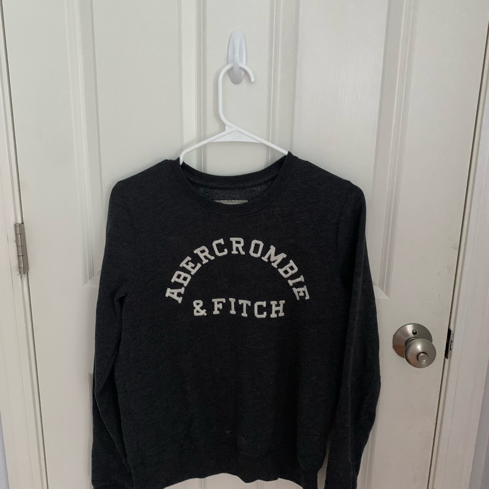 Abercrombie and Kids dark grey crew neck sweatshirt